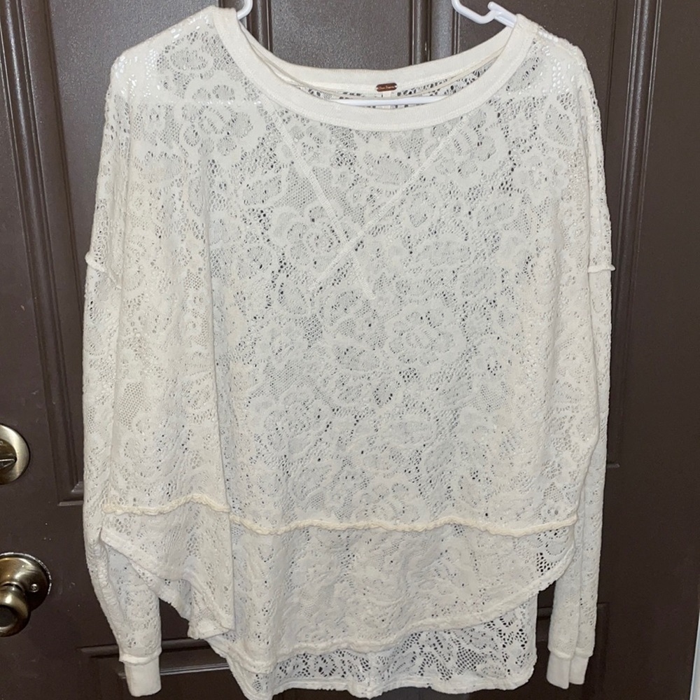 Free People Lace Sweater